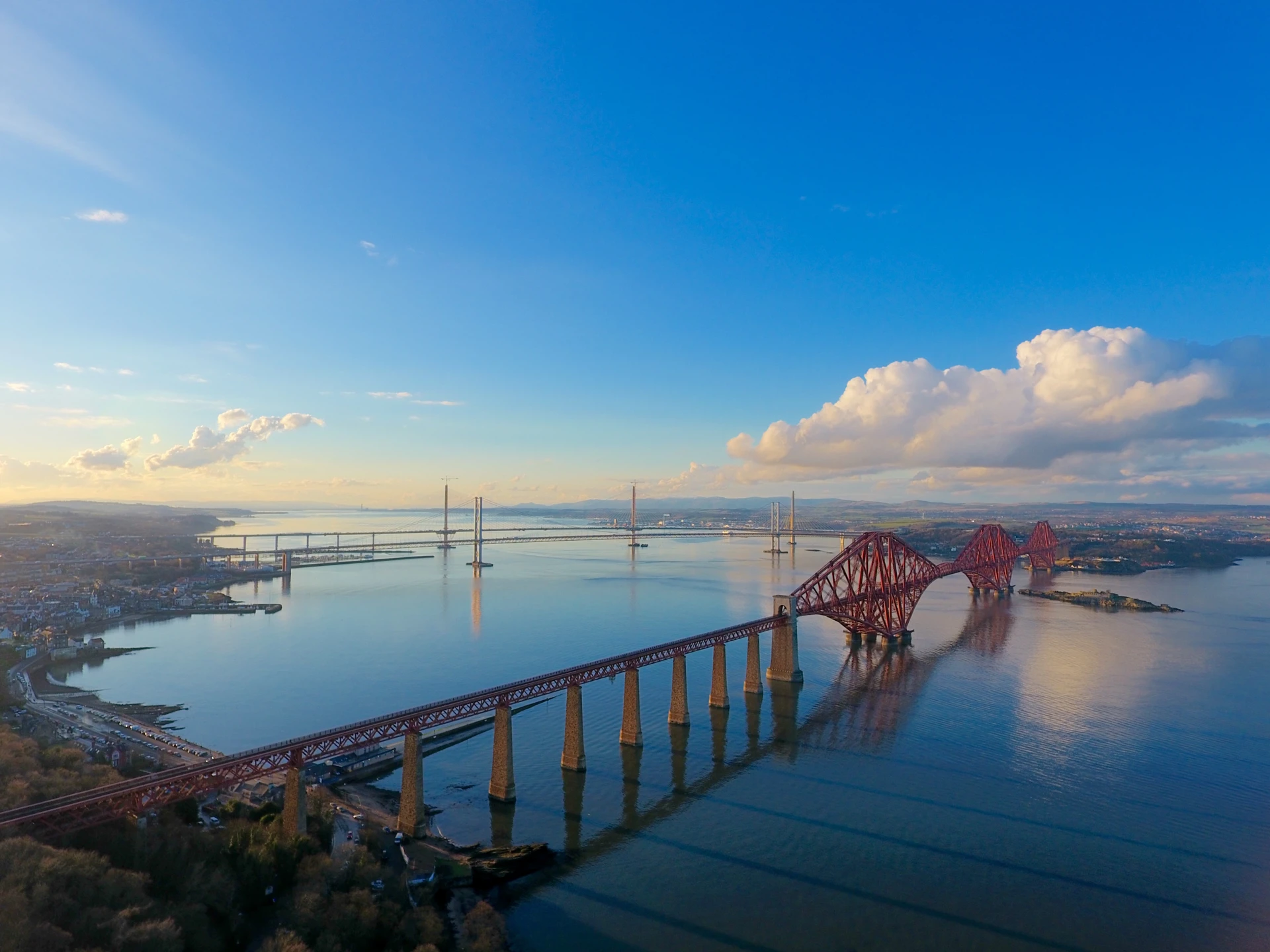 Background image - Craig Allardyce Aerial View Of Forth Bridges 050317