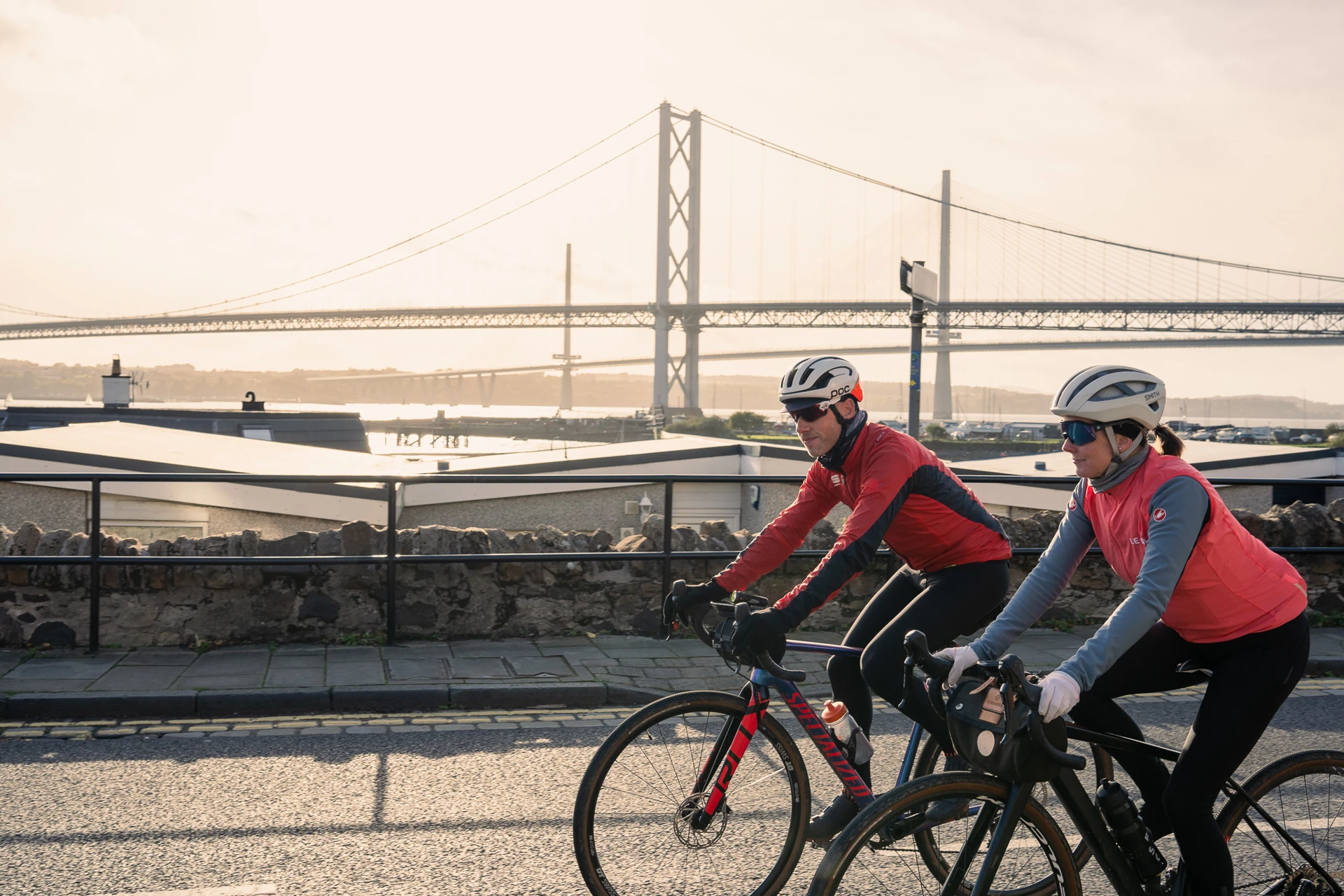 Background image - Cycling with view of Bridge