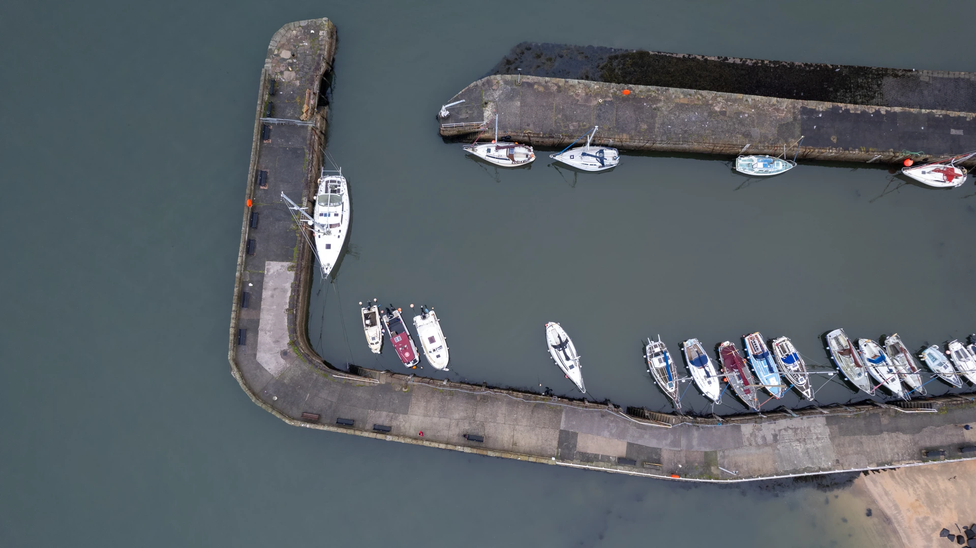 Background image - Drone View of Harbour