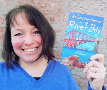 Barbara Henderson with Rivet boy book