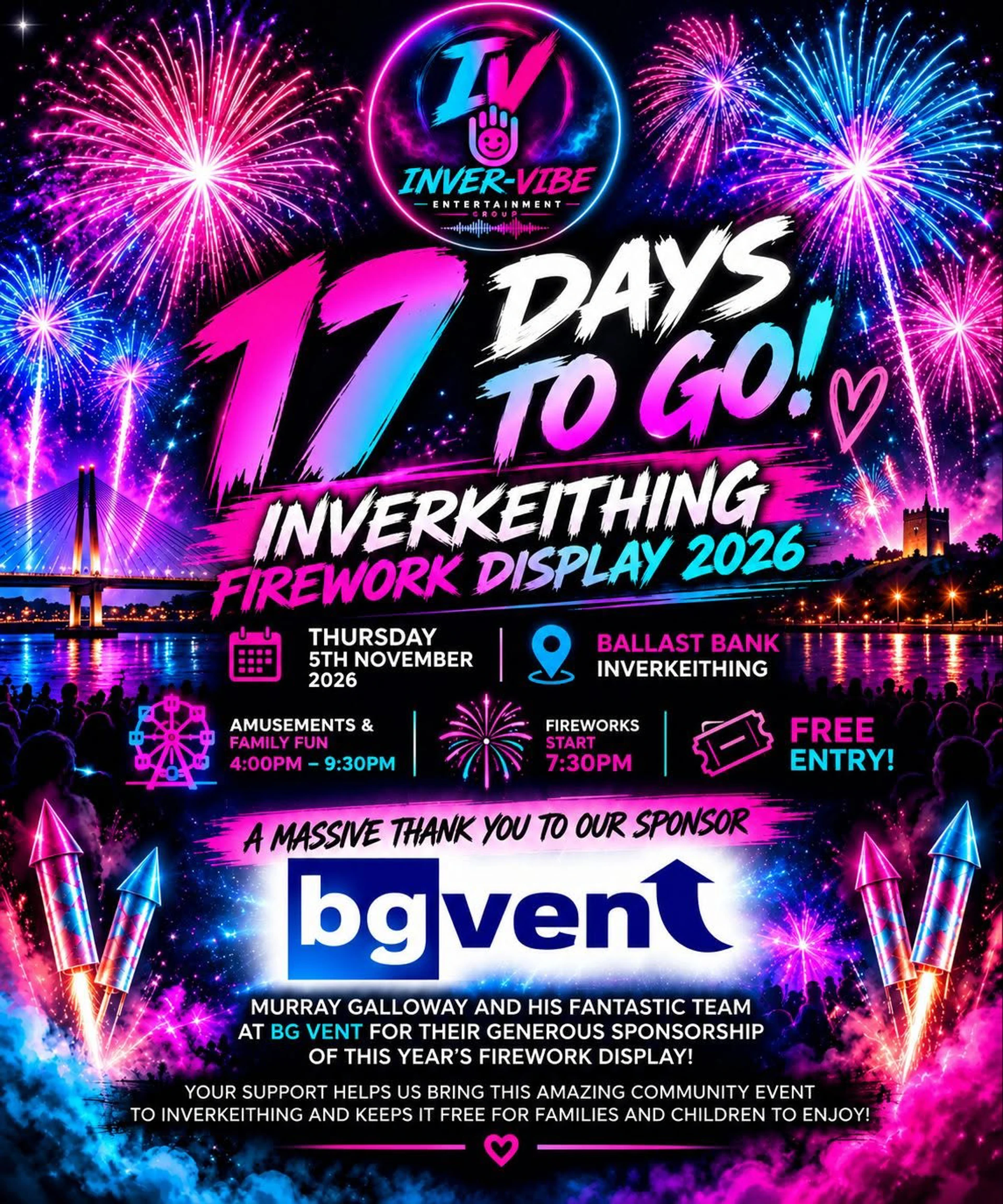 Background image - Inverkeithing Fireworkds