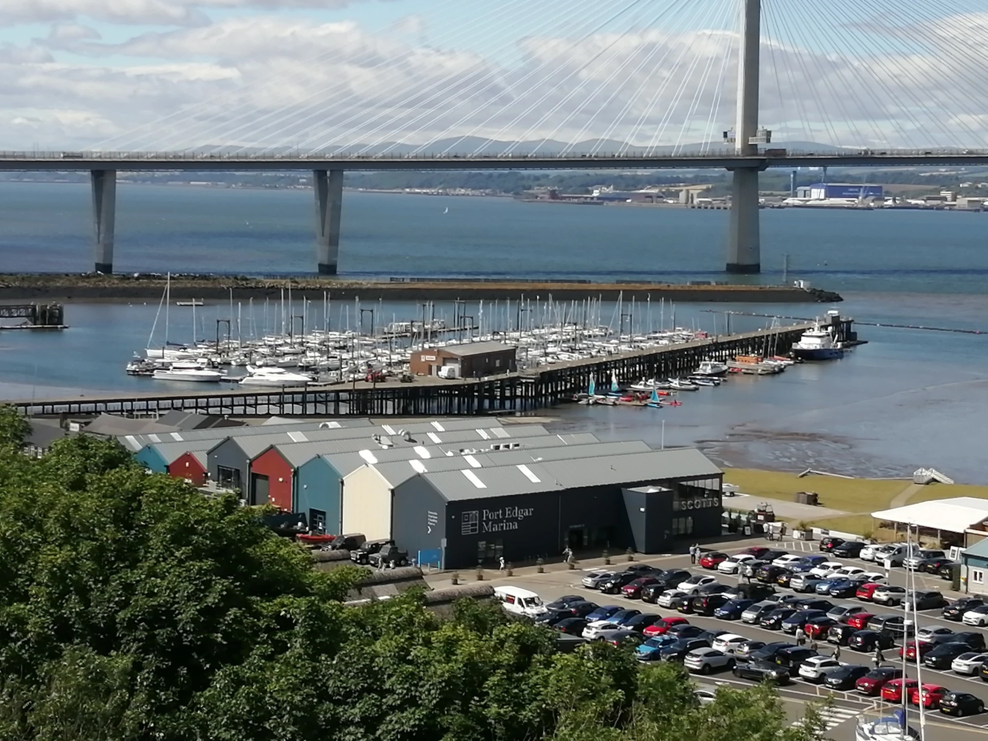 Background image - Port Edgar Marina From Forth Road Bridge West Walkway