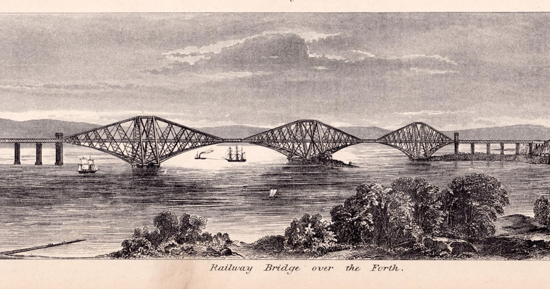 Background image - Forth Bridge Drawing Cropped